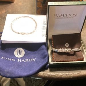 EUC John Hardy Sterling Silver and 18k gold dot collection bracelet.